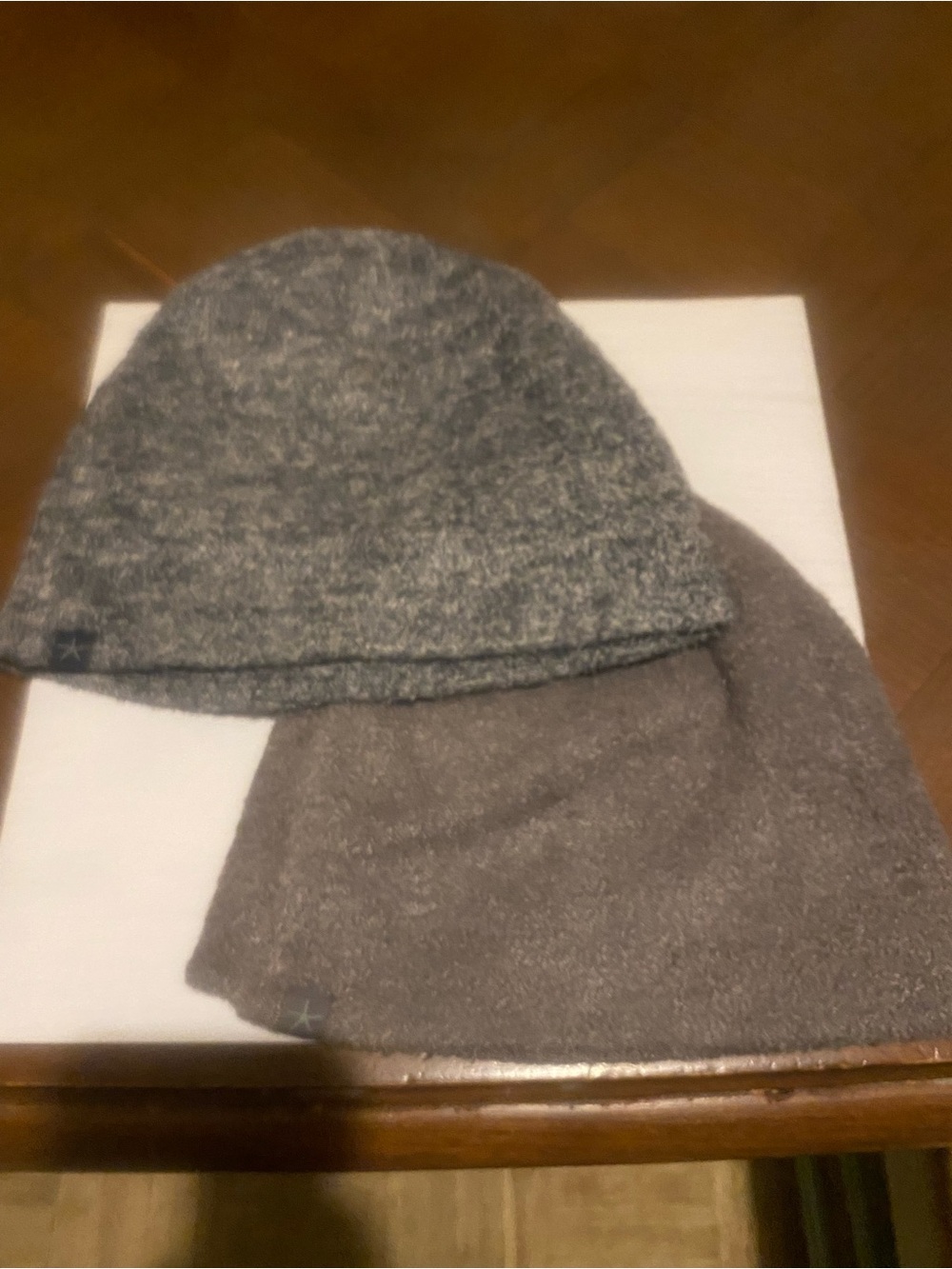 Malibu Women's Knit Beanie Set - Heather Gray & Charcoal